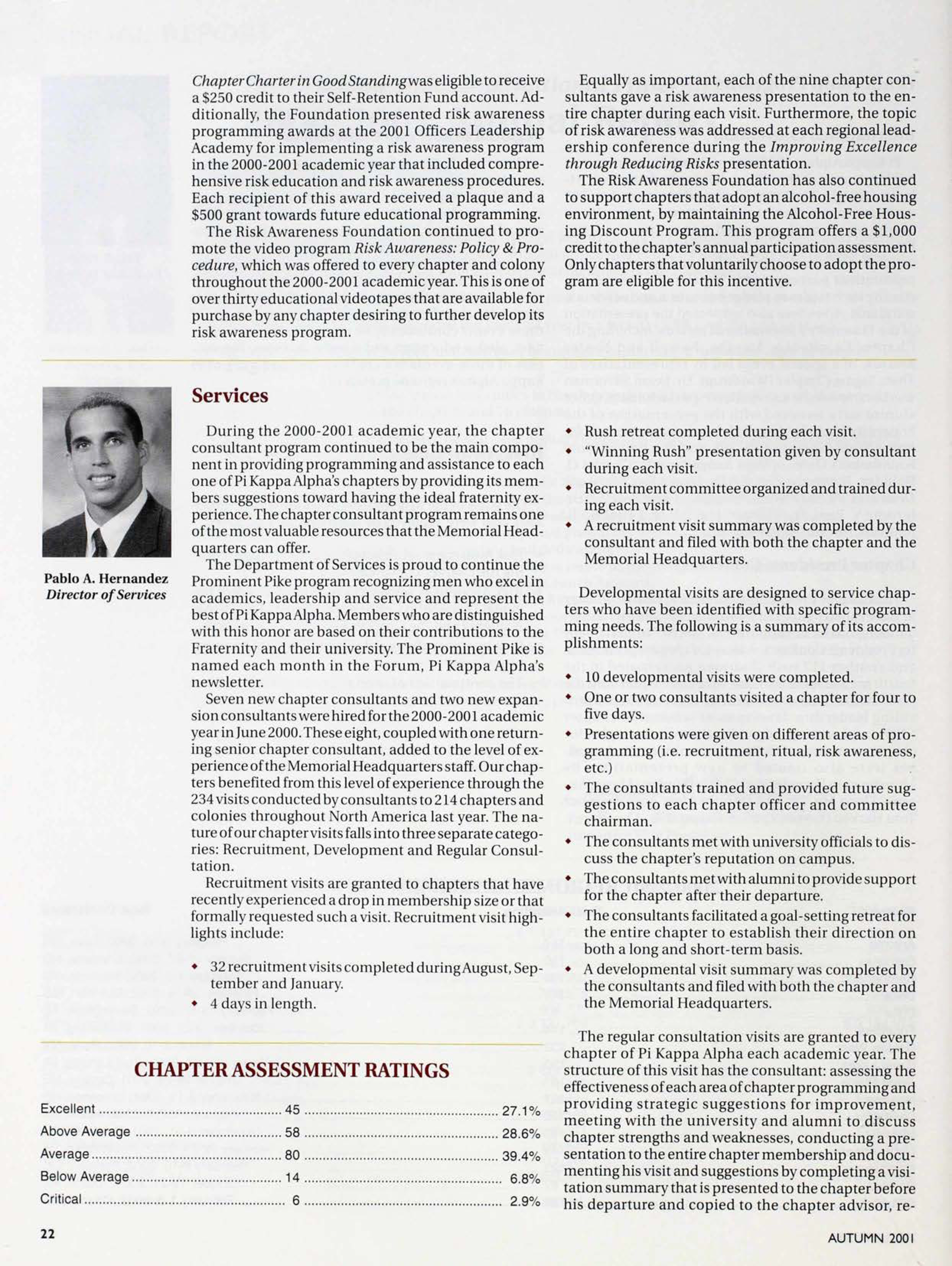 Chapter Assessment Ratings